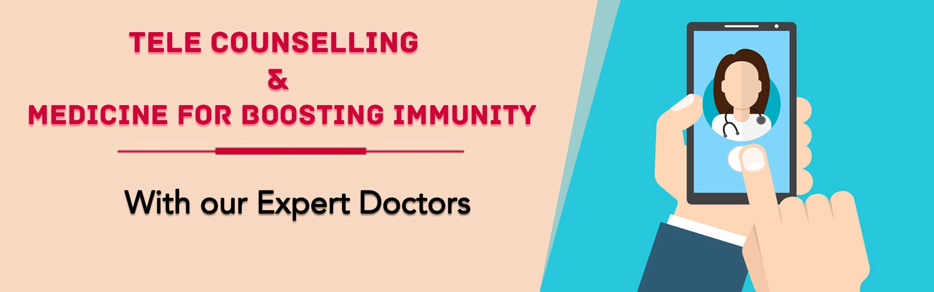 Tele Counselling and medicine for boosting immunity
