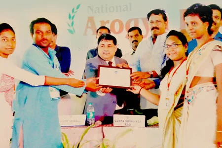 Award at National Aarogya Fair 2017 in Vishakapatnam